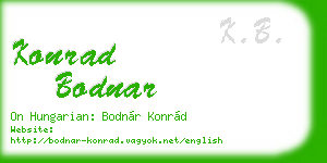 konrad bodnar business card